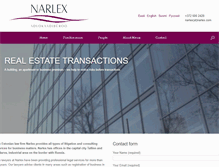 Tablet Screenshot of narlex.com